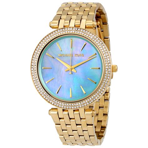 michael kors watch mother of pearl face